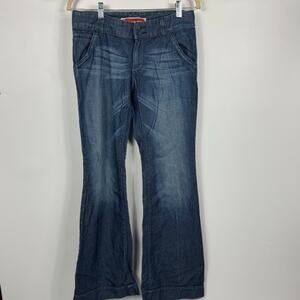 GAP Jeans Women's Dark Wash Flare Leg Jeans Size 4 Y2K Jeans 00s